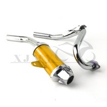 마후라 머플러 중국 bbr 블랙 배기 머플러 소음기 50cc110cc125ccc 핏, 골드 전체 세트