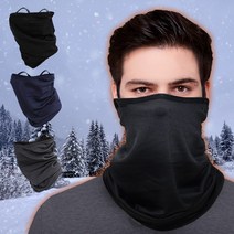 김서림방지 귀걸이형 기모 넥워머 가을 겨울 안면 마스크 방한 보온 싸이클 오토바이 조깅, 지도, 검정색