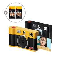 코닥 미니샷2 ERA MS200+카트리지 68매 번들 휴대용 폴라로이드 즉석카메라 사진인화 필름카메라 레트로카메라 포토프린터 스냅사진 사진인화기 필름인화 포토카드 카메라추천, 미니샷2 ERA MS200 68매 (블랙)
