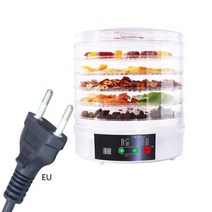 야채건조기 생선 음식 식품 과일 건조기 간식 가정용 업소용 5개의 쟁반 220v 소형 디지털 탈수기 야채 고기, 5 트레이, 우리를