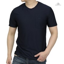 마운티스트 사선 기본 베이직 주머니 반팔 티셔츠