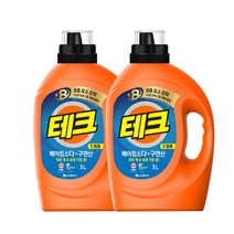 테크 베이킹소다+구연산 액체세제 드럼 용기 3L x 2개, 단품