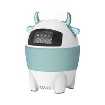 AI스피커 인공지능 스피커 스마트 암소 블루투스 스피커 무선 인공 음성 제어 크리 에이 티브 미니 시계 알, 01 white_01 스피커