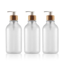 리빙빙 욕실 디스펜서 공병 3종세트, 500ml, 반투명 화이트 3종세트