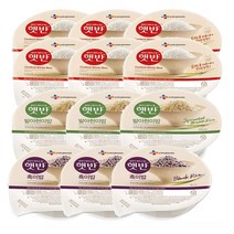 cj 햇반 CJ햇반210gX6입+ 흑미밥210gX3입+발아현미210gX3입, 1세트, 210g