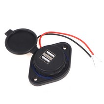 DC 5V/3.1A 듀얼 USB 포트 충전기 플러그 캠핑 보트 용 자동차 충전기 12V 모터홈 캐러밴 소켓 개조 액세, 01 1PC