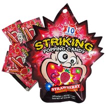 스트라이킹 팝핑 캔디 딸기맛 15g (1.5g X 10개입), 2개