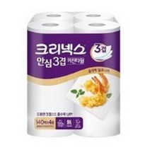 크리넥스 프리미엄 안심 3겹 천연펄프 키친타올, 4개입, 2개