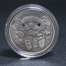 화폐 코인 기념주화 몽골 야생 동물 기념 주화 다이아몬드 기념품 선물 장식 공예품, [09] 버건디