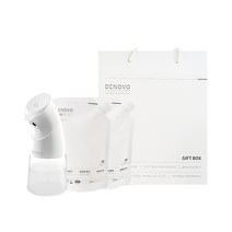 디노보 자동 손세정기 거품형 핸드워시 전용 선물세트 (손세정기 1개 + 리필 400ml 2개)
