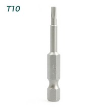 50mm Torx 스크루 드라이버 비트 T5 T6 T7 T15 T20 T25 T27 T30 1/4 인치 육각 섕크 전기 스크류 드라이, 06 T10