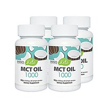 뉴질랜드 이노헬스앤케어 키토 MCT 오일 1000 / 90캡슐 x4 코코넛오일, 4box