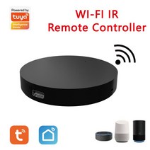 스마트홈컨트롤부품자재 TUYA 스마트 IR 리모컨 스마트 와이파이 범용 적외선 스마트 홈 제어 TV DVD AUD AC Amz Alexa Google Home과 함께 작동, [01]