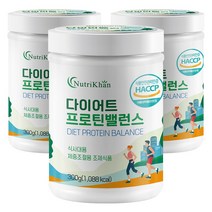 초유 산양유 분리 유청 가수분해 대두 완두 쌀 식물성 하루한끼 다이어트 프로틴 단백질 파우더 밸런스 쉐이크 300g, 3개
