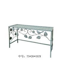 철제 다육이 진열대 화분 받침대 거치대 베란다 카페, MJ014 버드 - 미디엄 올드 그린