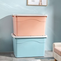 CKLIVING 특대형 플라스틱 리빙박스 이불 옷 이사 창고 공간 물품 보관함 다용도 대용량 수납정리함 120l 200l 300l, 150, 코랄