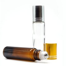 향수 용기 2cm 롤온 10ml(브라운)/스탠볼 유리 공병, 1개