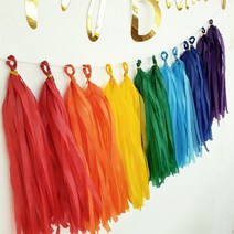 재미제이 DIY 태슬 5p세트 생일 기념일 가랜드, 3.피치