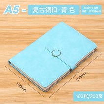 2023다이어리 가계부 6공 회사다이어리제작 가죽다이어리 위클리 비밀일기장, A5시안/빈티지 브론즈 버튼/200페이지