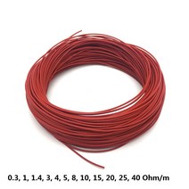모든 크기 저전압 5V 12V 24V 36V 48V 전기 DIY 자동차 난방 시트 담요 따뜻한 와이어 불소 플라스틱 난방, 11 40 meters_04 3 Ohm