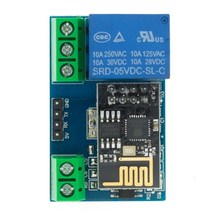 아두이노키트 프로그래밍 전자 아두이노 모듈 부품 Esp8266 esp-01 esp-01s 5v wifi 릴레이 모듈 스마트 홈 원격 제어 스위치 전화 app arduino 용, 모듈 오순절 ESP01