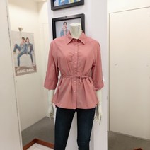 뱅뱅 살랑살랑 여성스러운 허리 셔링 블라우스