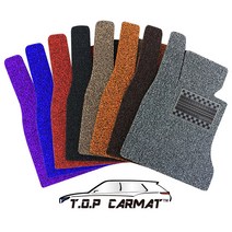 전차종 빈틈없는 친환경 프리미엄 차량용 자동차 코일매트 주문제작, 브라운, 실내전좌석(운전석+조수석+2열)