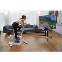 굿핏 GOOD FIT 굿터치 탄다 자동&수동 TV 연동 바이크 실내 운동 자전거 실감형 즈위프트 스피닝 사이클 경사로 자동 변환 시스템 실감형 컨텐츠 (헬스케어) 대상 수상, 스마트 TV 수동 스피닝 64G