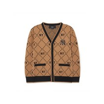 MLB 엠엘비 KIDS 다이아 모노그램 전판 니트 가디건 NY Beige 7AKCMD134-50BGS