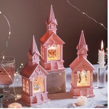 조카 어린이 생일 선물 핑크 캐슬 스노우볼 워터볼 LED 무드등 인테리어조명 집들이선물, 웨딩