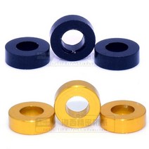 특수 와샤20pcs M3 알루미늄 플랫 와셔 x 6x0.25/0.5/1/1.5/2/2.5/3mm 다채로운 합금 부싱 가스켓, 05 M3x6x2_03 Orange