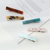 [YKC] 집게핀 2P 마블링 헤어악세사리 [도매큐] 헤어핀 로시