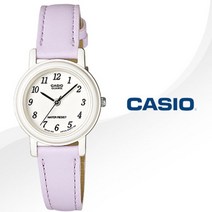 카시오 CASIO 여성용 LQ-139L-6B 가죽밴드 아날로그 손목시계