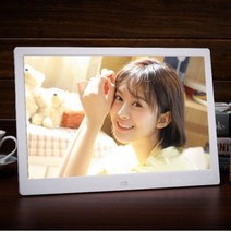 디지털액자 전자앨범 스마트액자 휴대폰 전자 광고 15인치 8인치 사진 영상 모니터 7인치, WHITE_EU 플러그