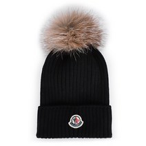 디몬트 23 F/W 몽클레어 키즈 폭스 폼폼 울 비니(블랙) 3B00027 04S01 999