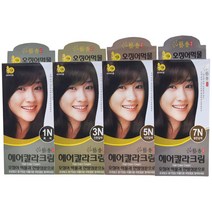 예향 헤어칼라크림 오징어 먹물(흑색 진한갈색 자연갈색 밝은갈색 택1), 상세페이지 참조3, 7N 밝은갈색