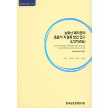 농축산 폐자원의 효율적 자원화 방안 연구(2/2차년도), 한국농촌경제연구원