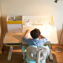 위드그로우 엘리트 높낮이조절 아동책상, 메이플그레이옐로우(택배DIY)