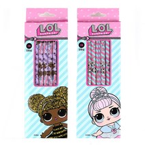 LOL 5본 연필세트 1개 랜덤 엘오엘 2B연필 필기구 신학기 초등학생 단체선물, 퍼플