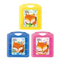 모나미 모니주 가방 크레파스 36색 PP케이스 옐로우, 2개