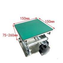 라우터테이블 라우터 테이블 플레이트 미끄럼 방지 패드가있는 스테인레스 리프트 목공 조각 실험실 리프팅 스탠드 랙 리프트 폼 목공 벤치, 150mm