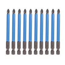 논슬립 십자 드라이버 비트 90mm 10개 나사 머리 손상 방지 자성 드릴 수공구 드라이버 핸들