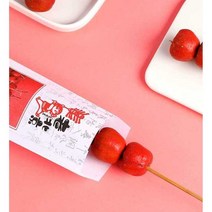 탕후루 종이 포장지 전통 오리지날 크라프트지 빈티지 봉투 중국 포장, 1000개 9x34cm 애피타이저 2색 60g
