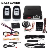 EASYGUARD PKE 자동차 경보 시스템 스마트 자동 시작 푸시 버튼 시작 터치 키, 협동사