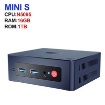 미니PC 데스크탑 고사양 Beelink mini s 컴퓨터 11th celero n5095 8gb ddr4 128gb256gb ssd windows 11 pro 4k hdmi, 16GB DDR4 1TB SSD, 에게
