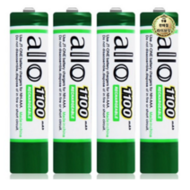라이브잇 제이티원 allo 1100mAh AAA 충전지 4알(케이스포함), 14개, 4개입
