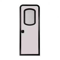 캠핑카 문 카라반 도어 유럽식 출입문 가림막 DIY, 1800-620mm 검정색 프레임 흰색 문