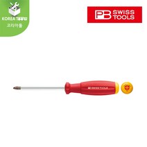 [PB SWISS TOOLS]피비스위스툴 스크류 드라이버(스위스그립) 두형(+) 4mm 5mm 6mm 7mm 8mm, #3 날장150mm