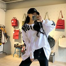 매드시스터 여성용 픽뉴욕 오버핏 빅사이즈 맨투맨