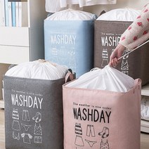 [ecolucky] 부직포 이불 의류 정리함 대용량 수납함 공간활용 옷 수납함 빨래 바구니 가방 리빙박스, 부직포 이불수납함-스카이